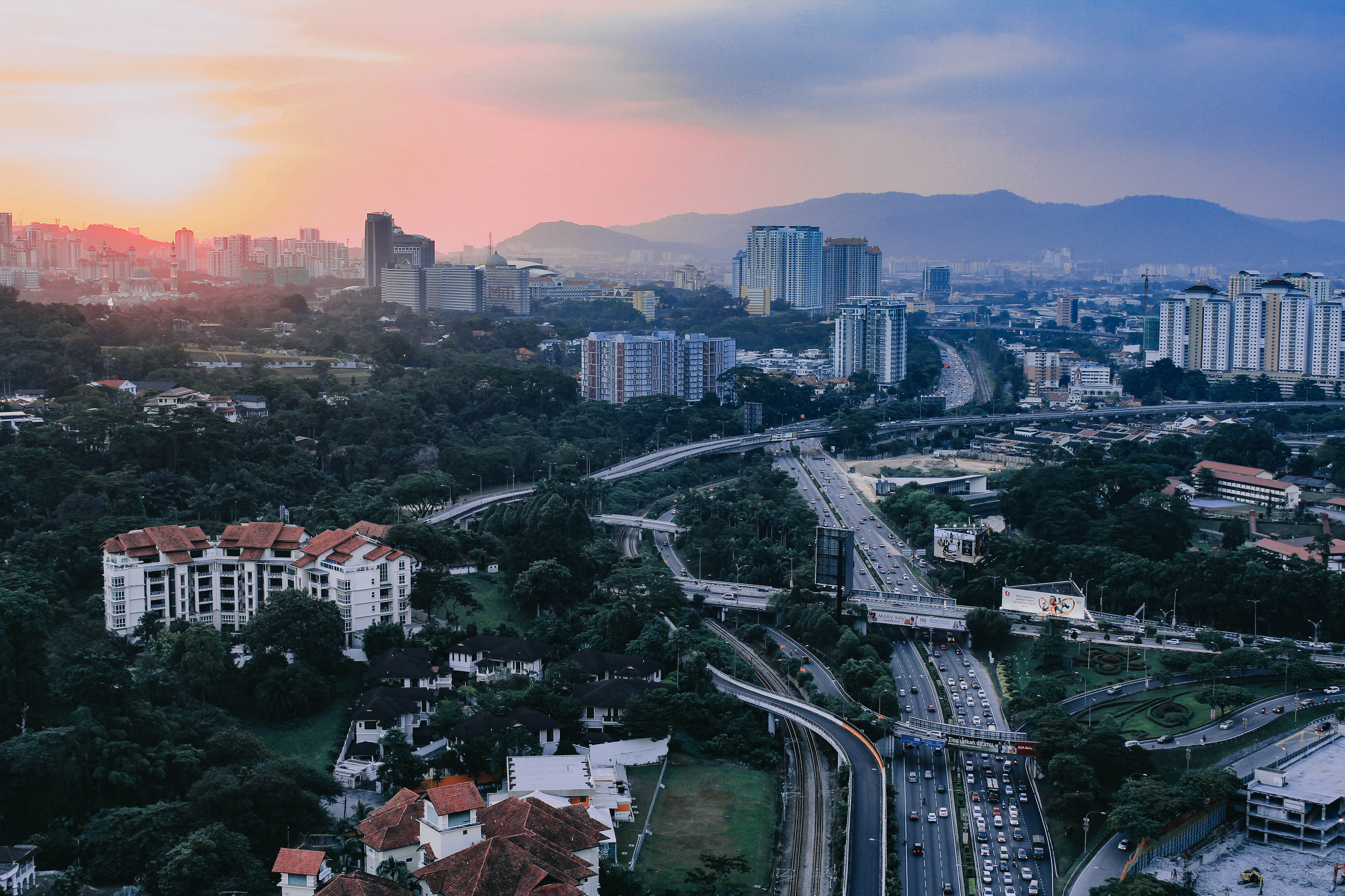 Kuala Lumpur thành phố hoàng hôn sunset Malaysia